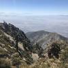 View from the ridge between Cucamonga and Etiwanda Peaks at the Inland Empire.