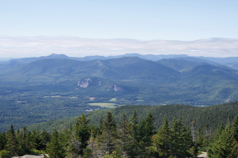 Looking back toward the mountains in New Hampshire.