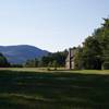 The "Stow Airport" comes into view as you work back toward the Stone House. They ask that you stay on the airstrip as you pass the house and make your way back to the parking lot.