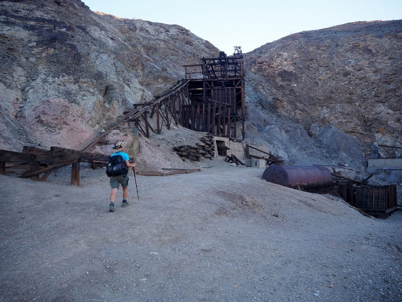 Remains of the old mill at the bottom of the mountain.