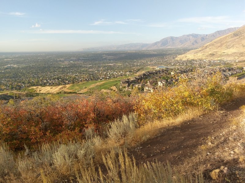 Looking over Draper from Red Potato Hill Trail.