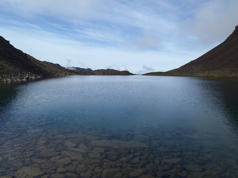 View of Hidden Lake looking west toward Anchorage