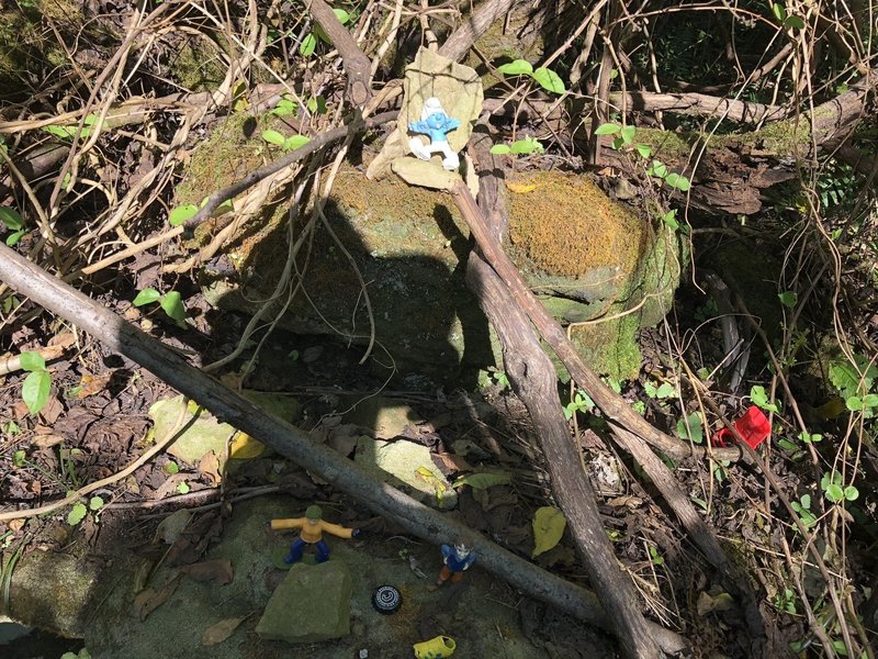 A toy shrine? You never know what you might find if you look closely enough