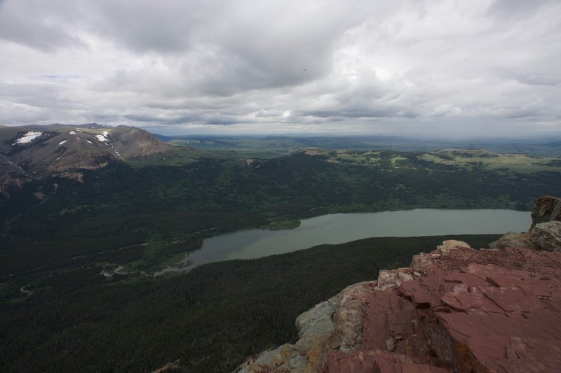 Lower Two Medicine Reservoir as seen from Scenic Point.  It's worth the hike.