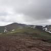 You can see the trail leading off into the hills as the clouds roll in.  This is the view back toward the trail from Scenic Point.