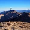 Mount Perry (P) from the summit of Dante's View Peak