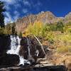 The third waterfall in Lundy Canyon