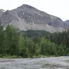 Dry Fork River, which you get to cross via a log bridge.