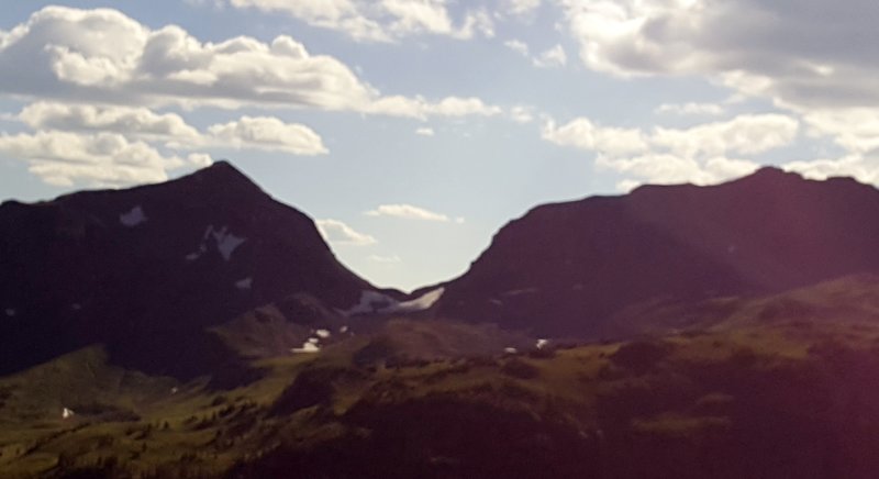 Gunsight Pass Between Lake Ann and Fish Lake