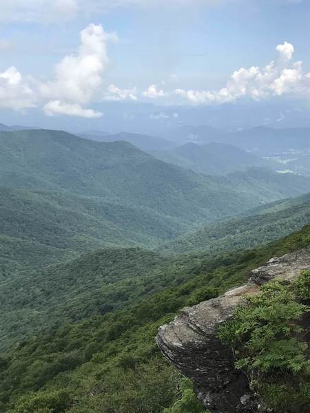 The view from the top of Craggy Pinnacle.