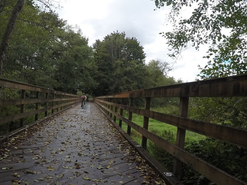 One of the many bridges along the trail.