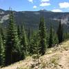 Views south toward Mt. Irving Hale