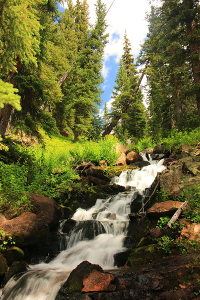 Waterfall along ascent to Watanga Lake