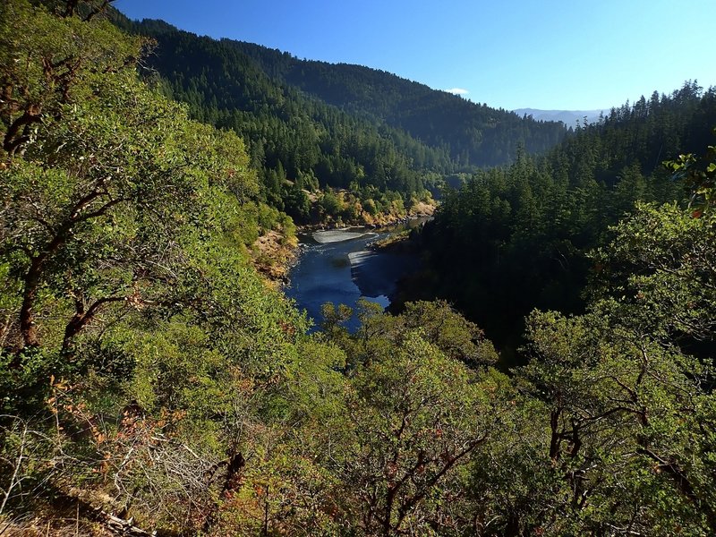 Looking east (upriver) from the trail's high point