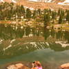 Columbine Lake with crystal clear reflection