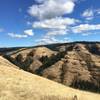 Looking east from near the end of the trail and into Lick Creek canyon.