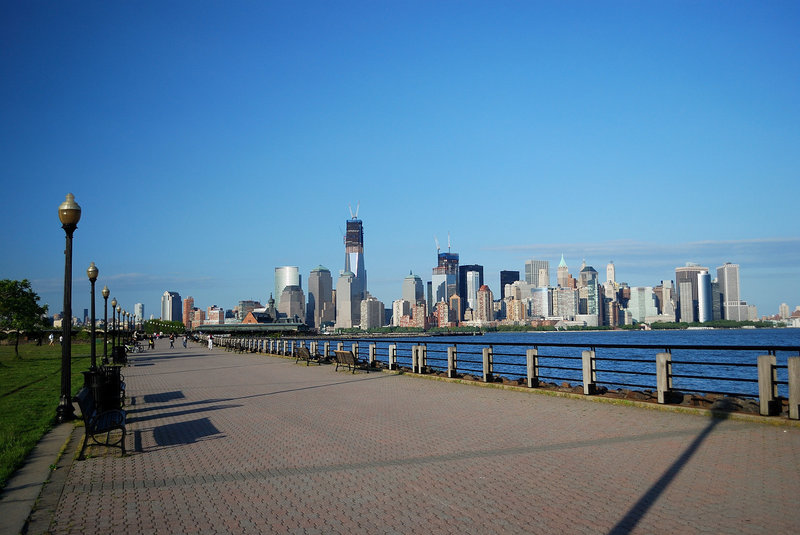 A view of downtown Manhattan from Liberty State Park.