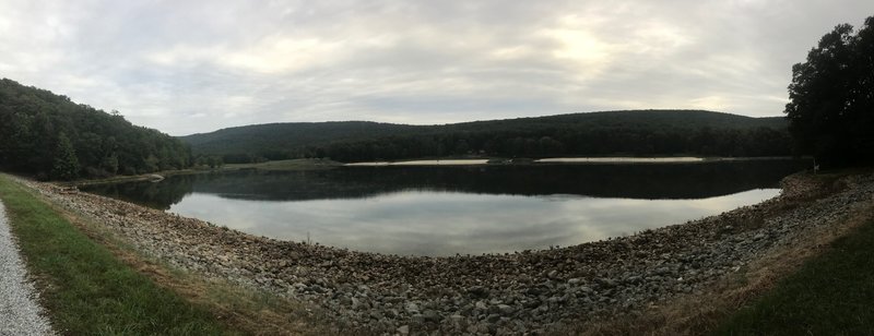 Pano of Greenbrier Lake on Big Red Trail