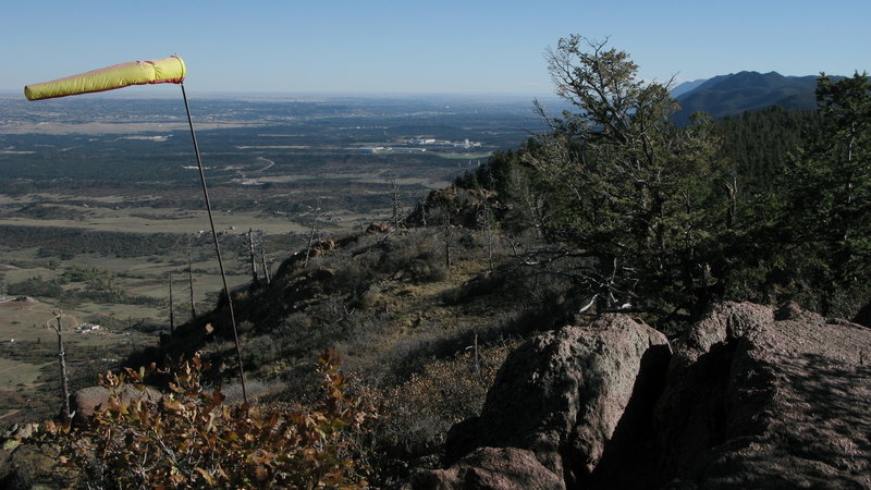 Paragliding area on Mt Herman