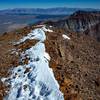 Mount Morrison viewed from the ridge of Bloody Mountain. White Mountain Peak can be seen far off in the distance.