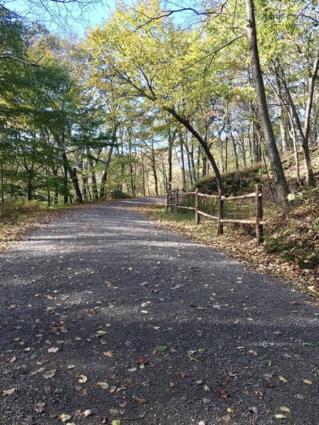 Carriage road going up the mountain