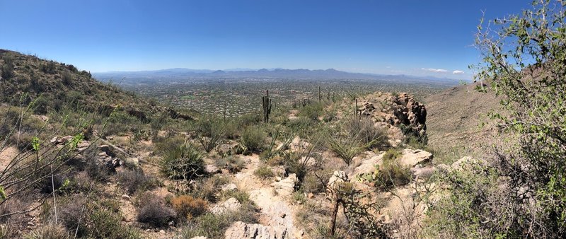 Looking back towards Tucson.