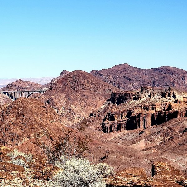 Looking back toward Hoover Dam from Liberty Bell