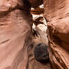 Boulders in your way through the narrower sections of Sheets Gulch may require some scrambling