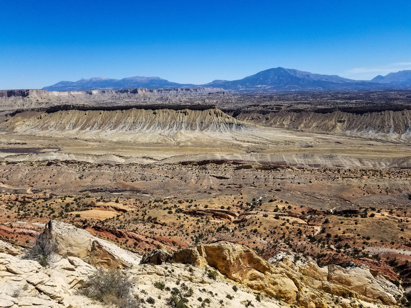 Henry Mountains across from the Oyster Shell Reef