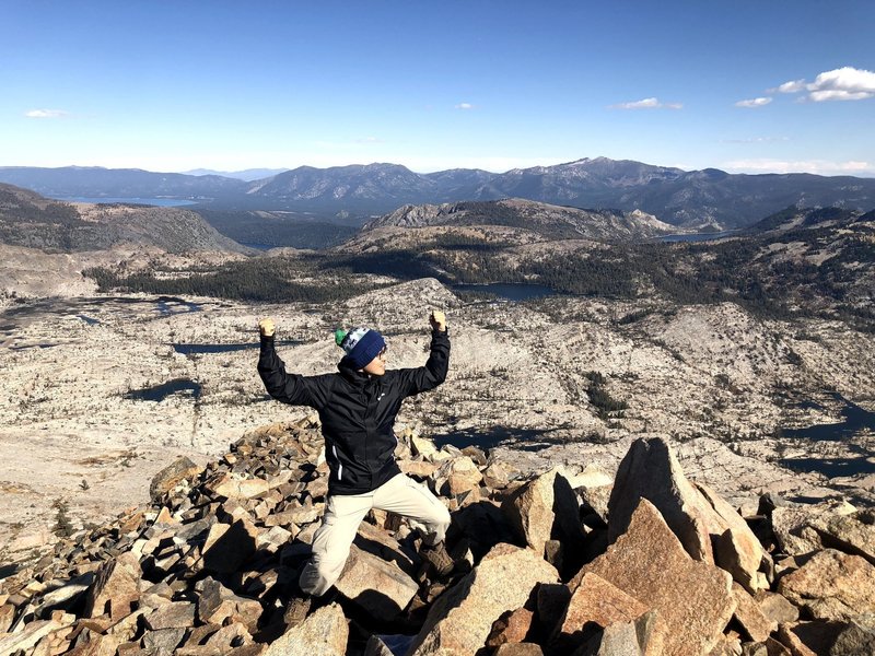 View of the Desolation Wilderness Lakes from the Pyramid Peak