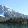 Emerald Lake with Mount Field in the background.