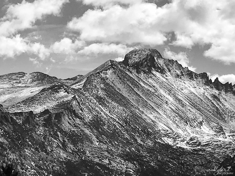 October 25, 2018 - Views of Long's Peak from the Flattop Mountain Trail.