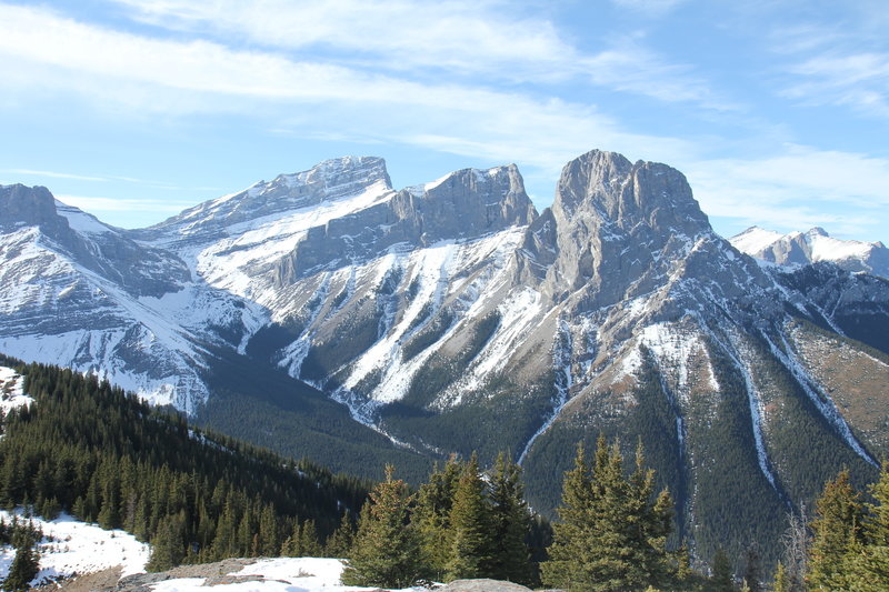 The Three Sisters Peaks from the summit of Wind Ridge.