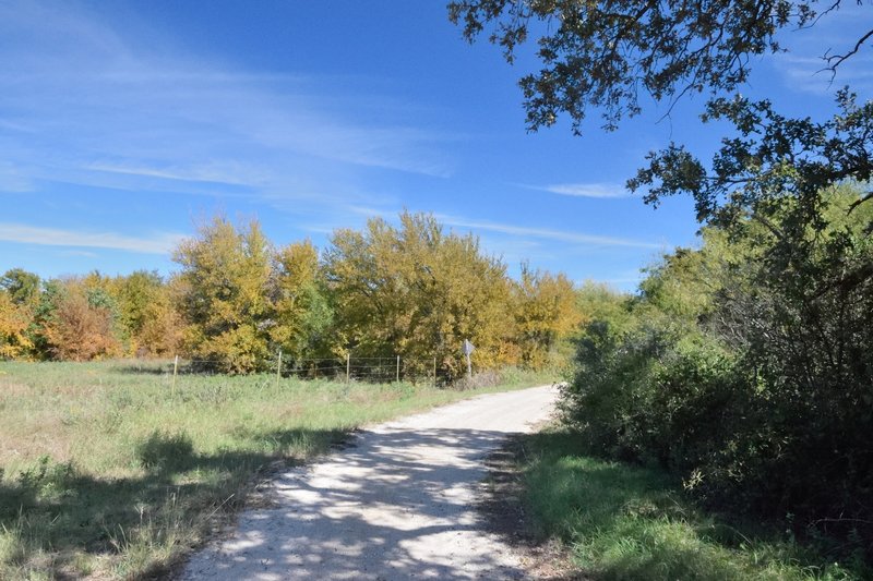 Fall colors along the Lost Reservoir State Trailway.