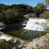 Tiered CCC spillway is astounding after recent rain.