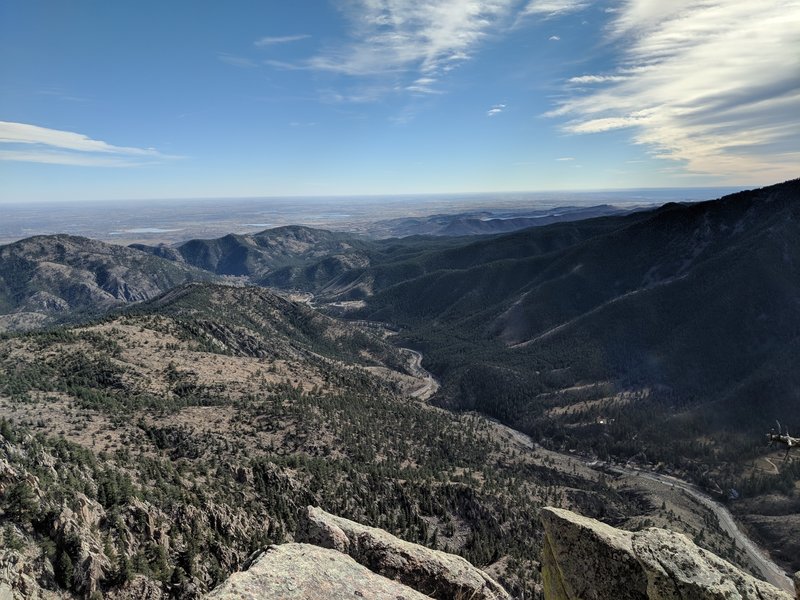 Top of the hike looking east