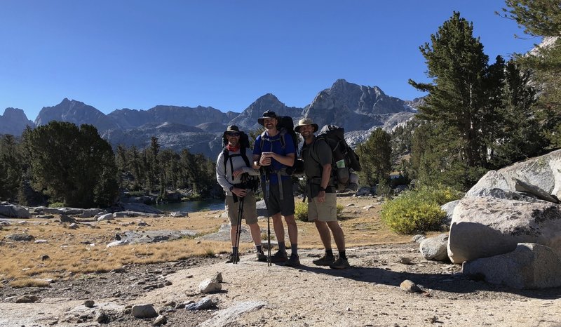 Just north of Rae Lakes with Glenn Pass, and accompanying peaks in the background