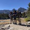 Just north of Rae Lakes with Glenn Pass, and accompanying peaks in the background