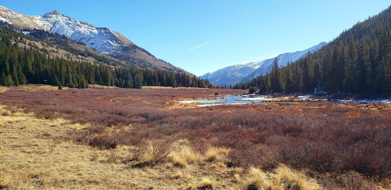 Looking back towards Winfield from the Clear Creek trail