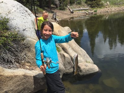 This is a great fishing lake for Trout.