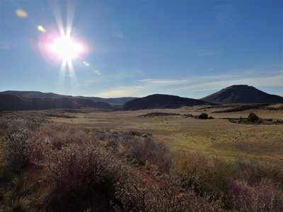 Rising Sun over Red Mountain Open Space