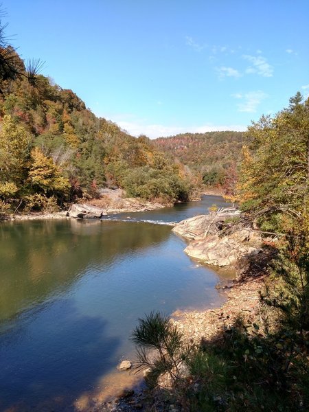 View of the river towards the end of the hike.