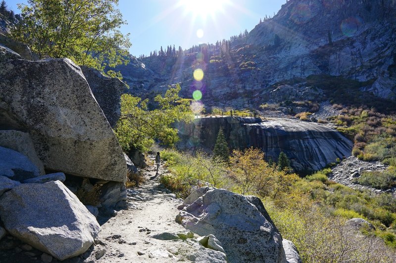 Views surround you on your hike up to the falls.