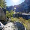 Views surround you on your hike up to the falls.