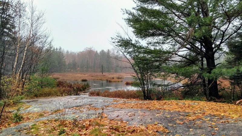 Lake at the top.