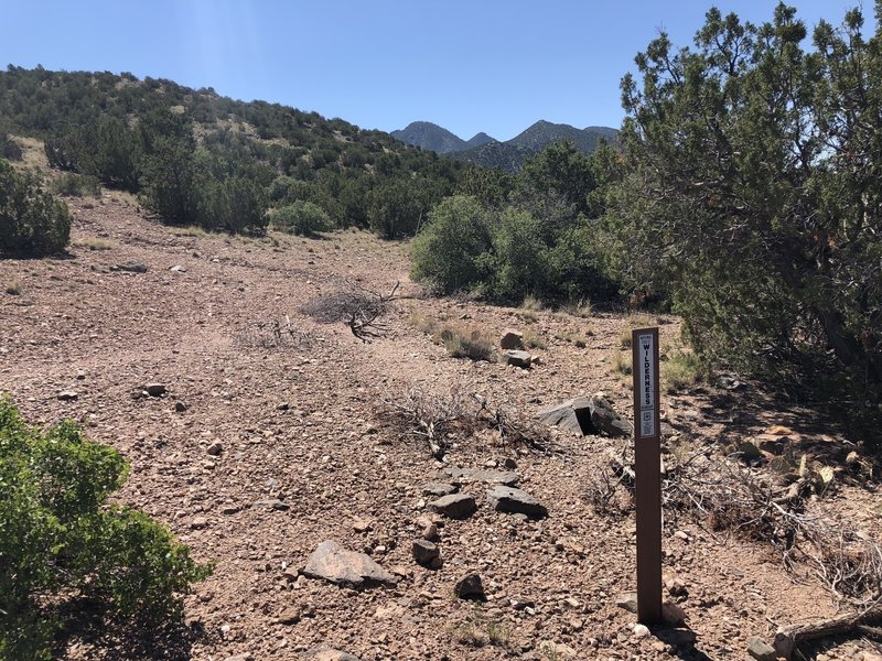 This trail skirts the beautiful Sandia Wilderness