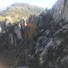 About a mile from the San Pedro Trailhead, looking southeast.  This one of the most scenic trails on Mt Lemmon.