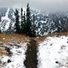 Trail into the clouds.