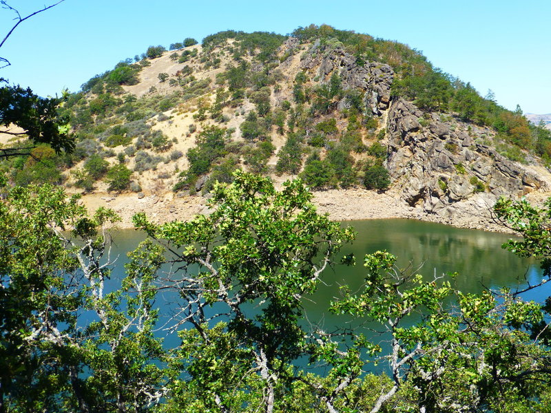 Rock climbers practice area.