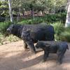 A statue for the Oso in Oso Creek.